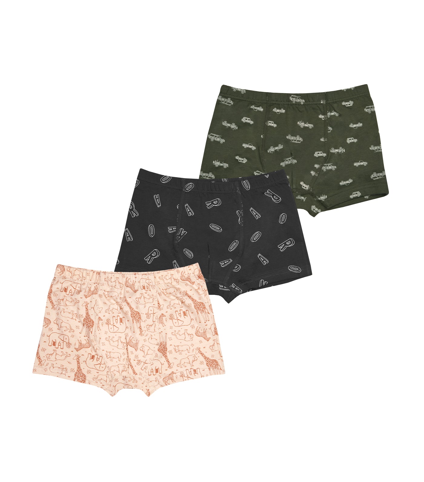 Meet My Feet Safari Boxers - Set of 3