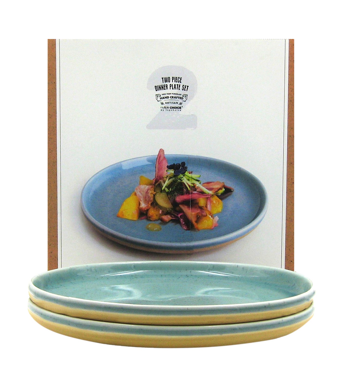 Multiple Choice Artisan Jade Dinner Plate - Set of 2
