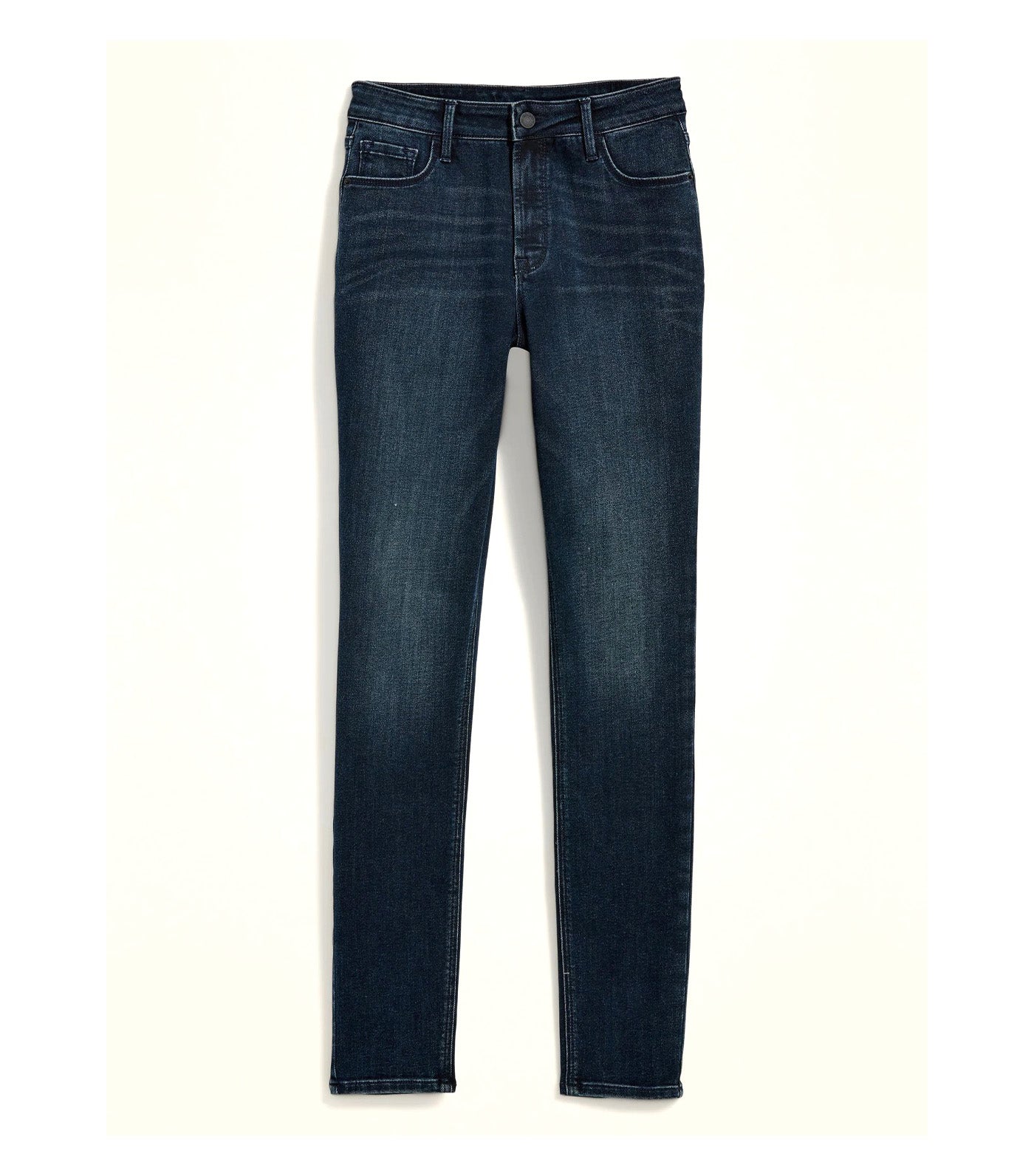 High-Waisted Rockstar Super Skinny Dark-Wash Jeans for Women Bermuda