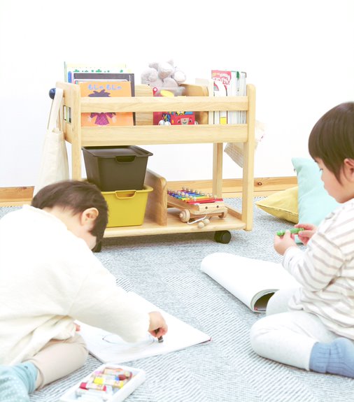 Buono Amice Book Wagon Kids Bookshelf