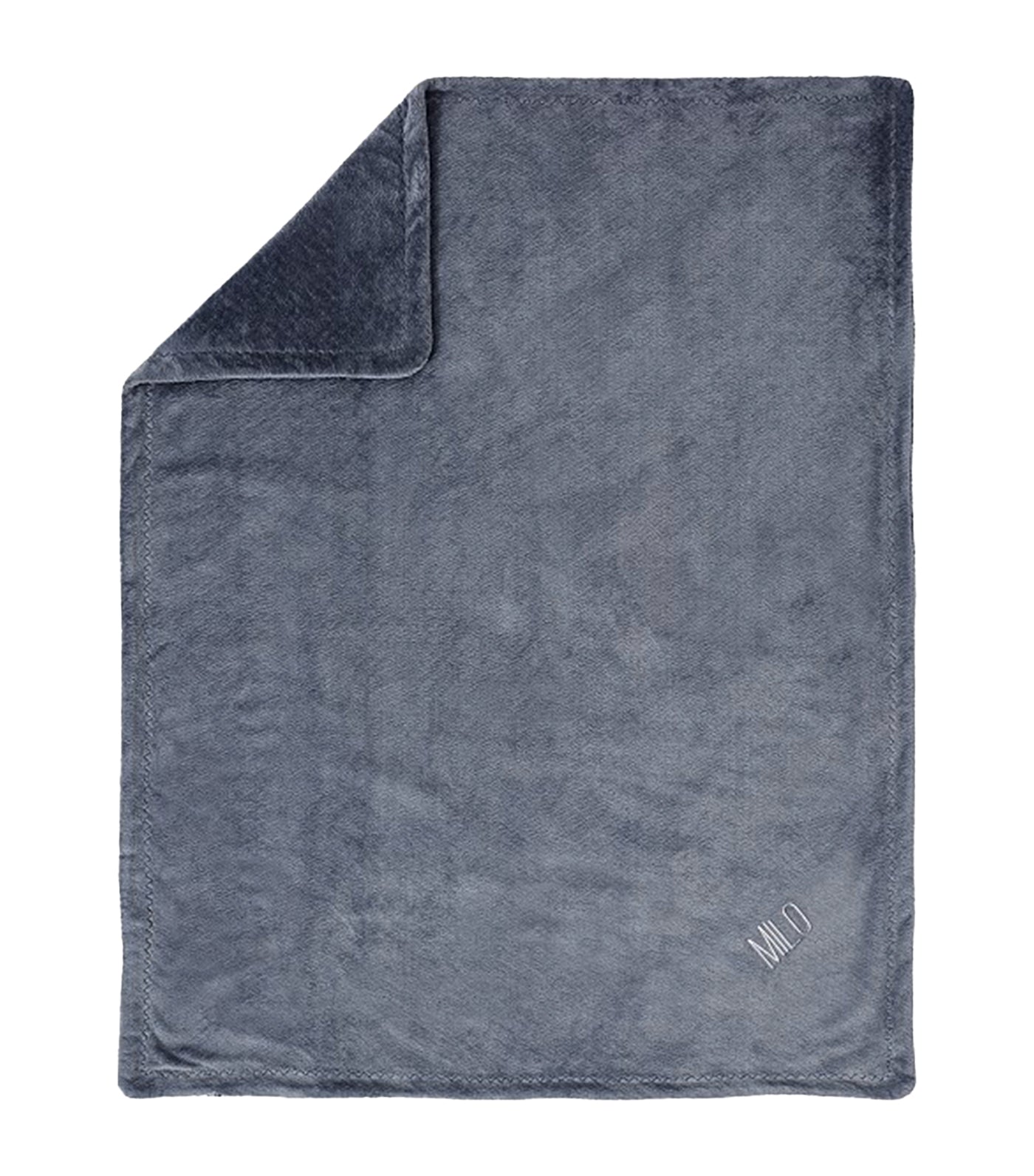 pottery barn kids chamois baby blanket dark blue