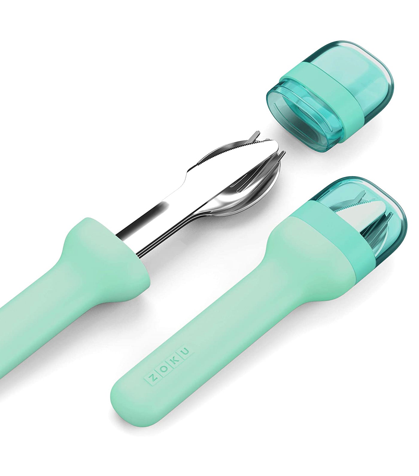 zoku pocket utensil set - teal