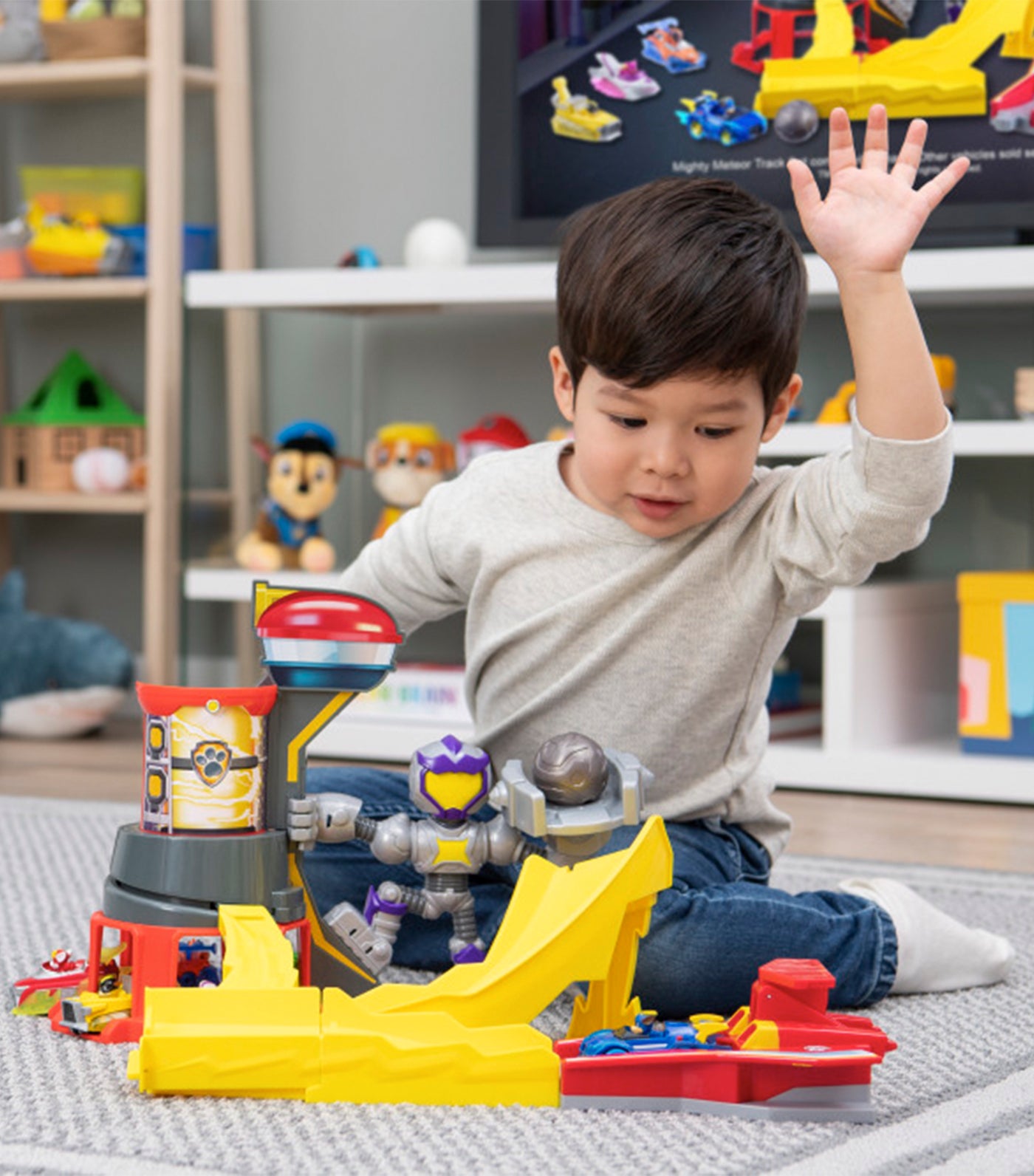 Mighty Pups Might Meteor Track Set