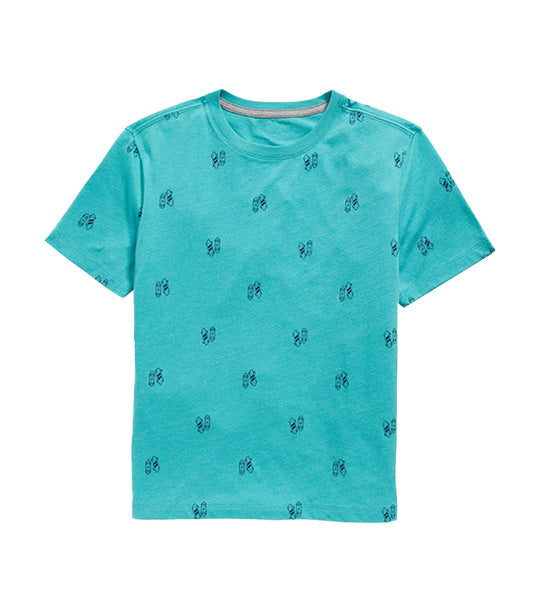 Softest Printed Crew-Neck T-Shirt for Boys - Skater