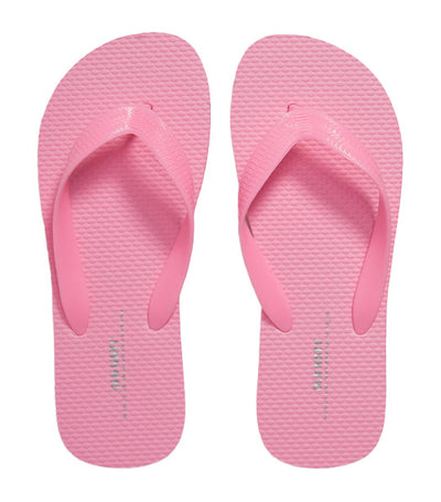 Plant-Based Flip-Flop Sandals for Girls - Pink Heat