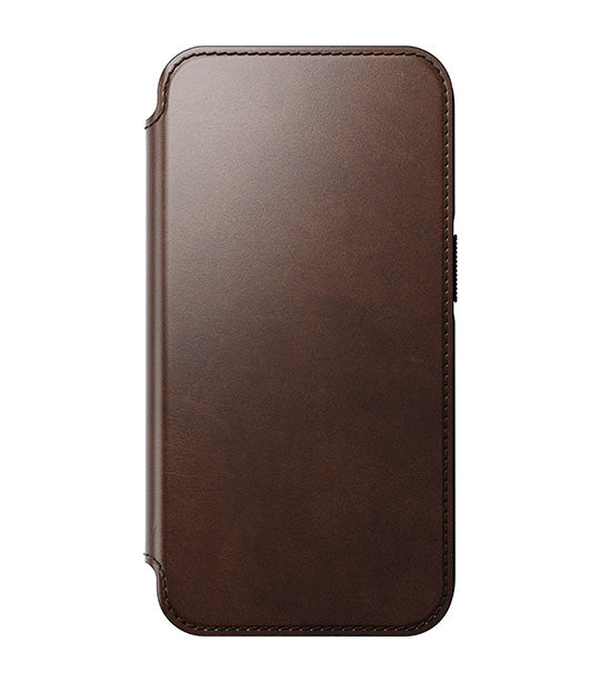 Modern Leather Folio Horween Leather iPhone 14 Pro Brown
