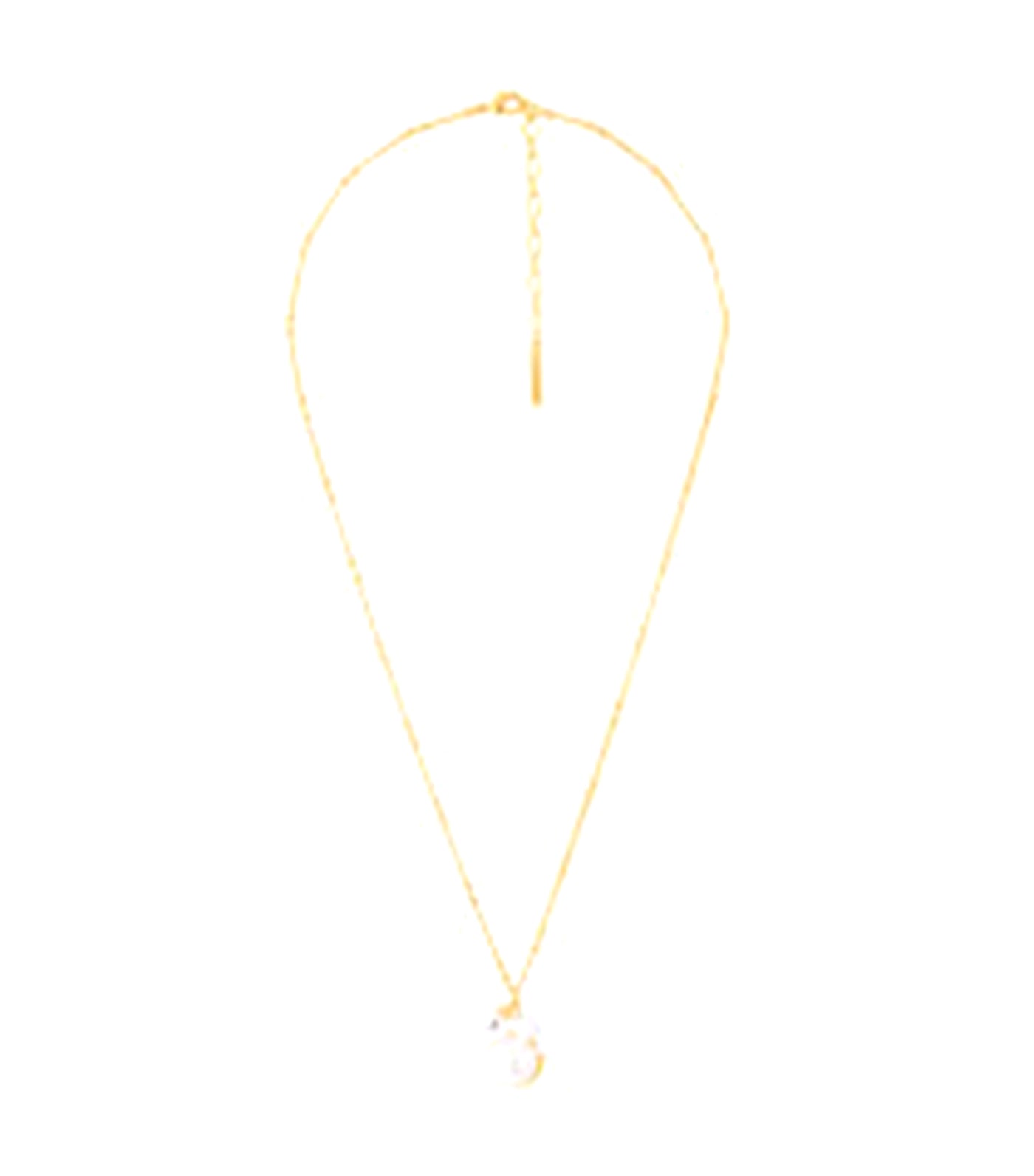 Kitty Pearl Pendant Necklace White