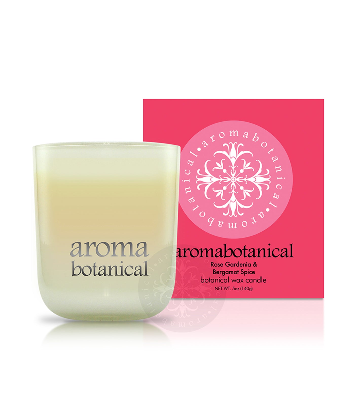 aromabotanical rose, gardenia & bergamot spice 140g candle