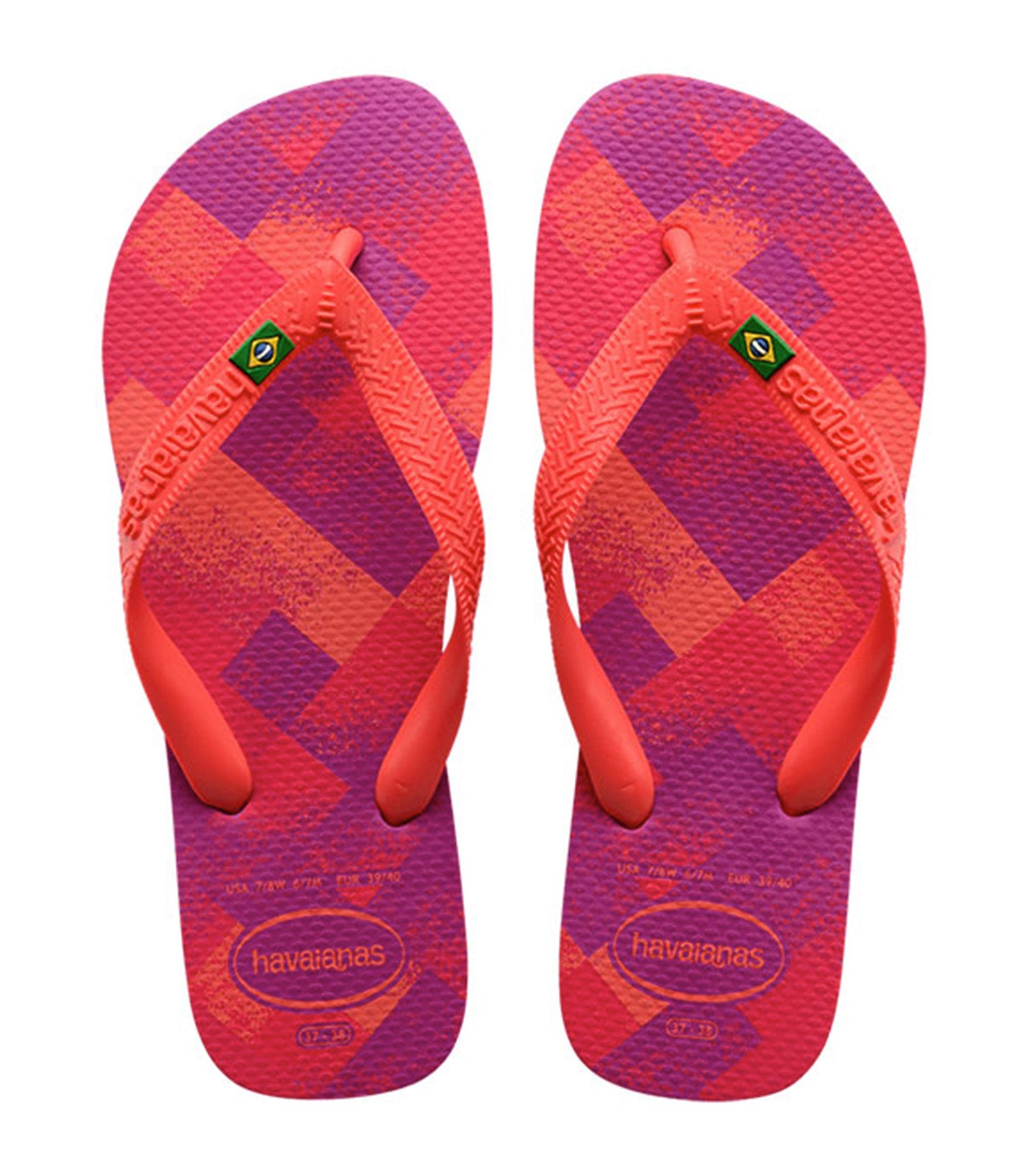 Brazil Fresh Flip Flops in Rose Gum