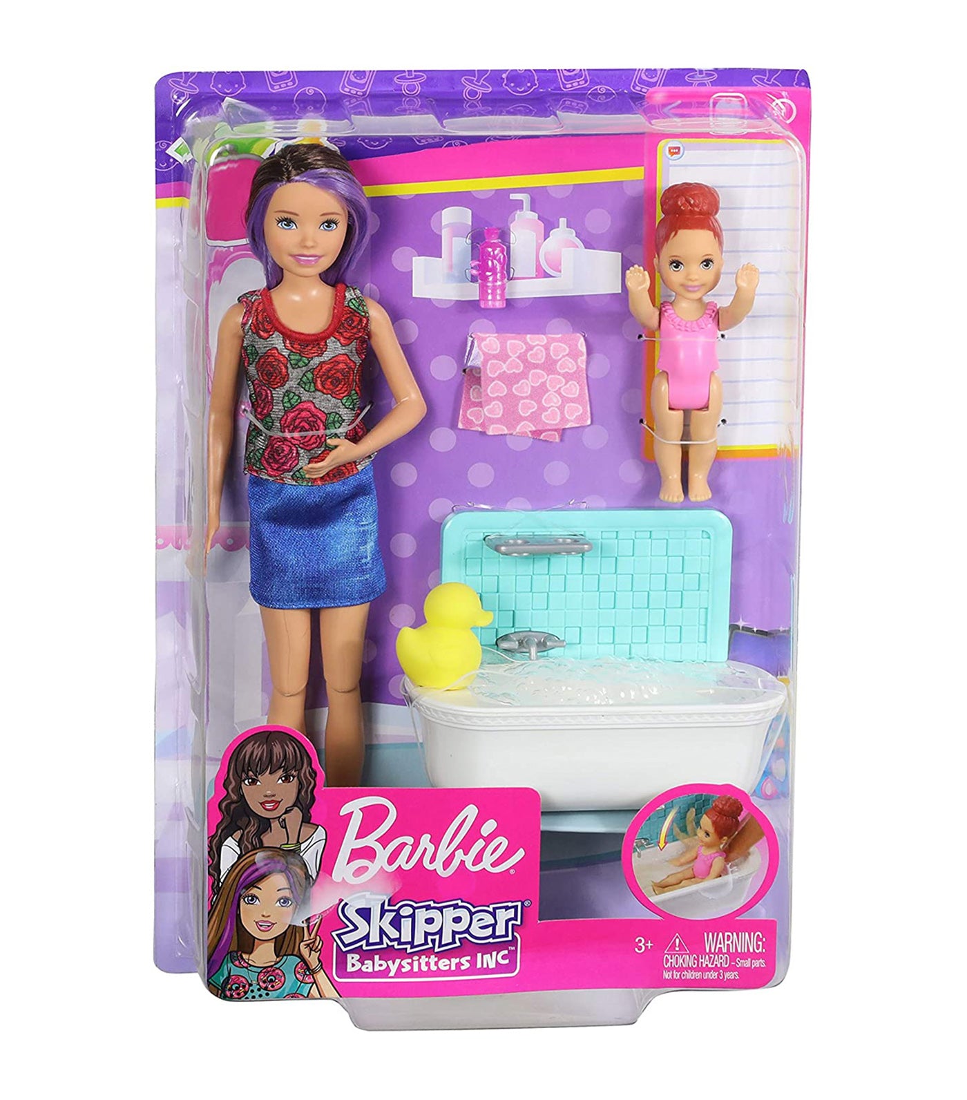 barbie® babysitters inc. playset bathtime