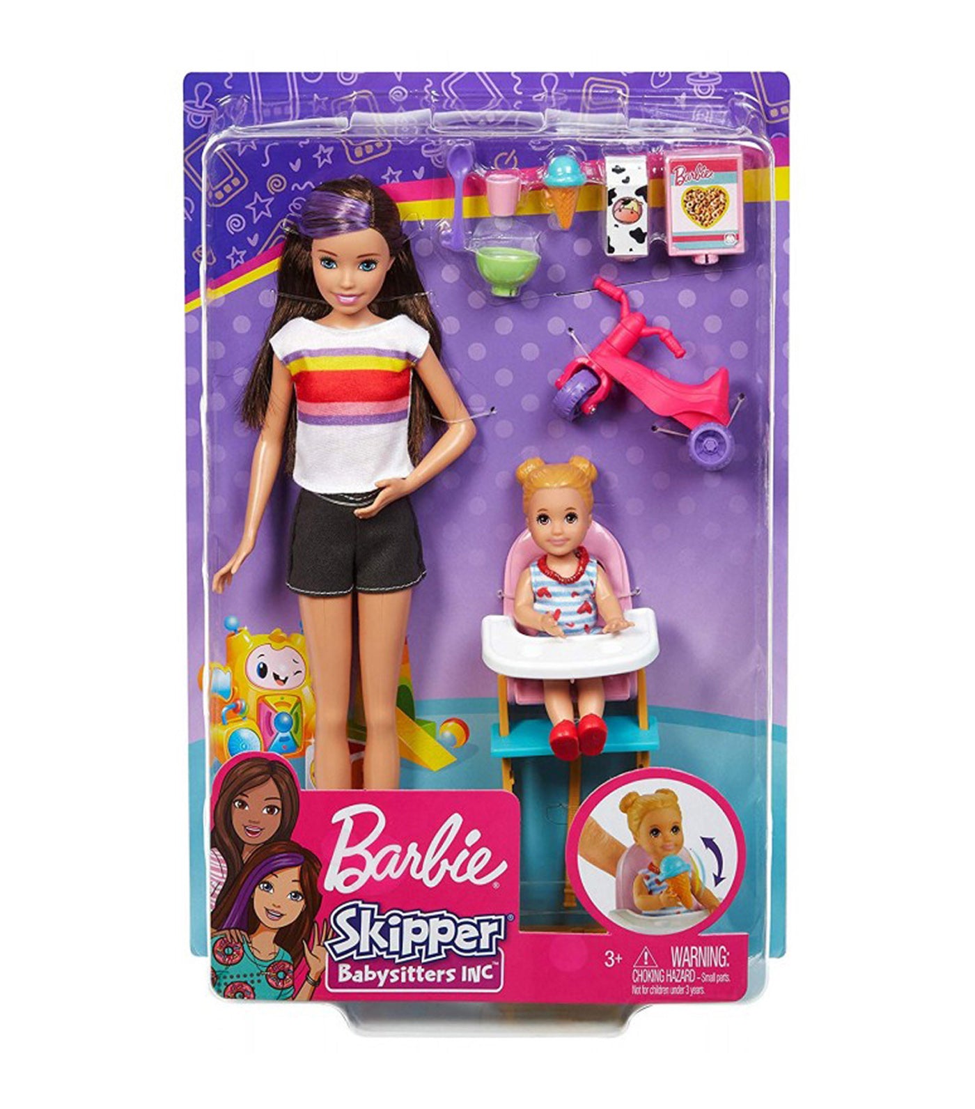 barbie® babysitters inc. playset feedingtime