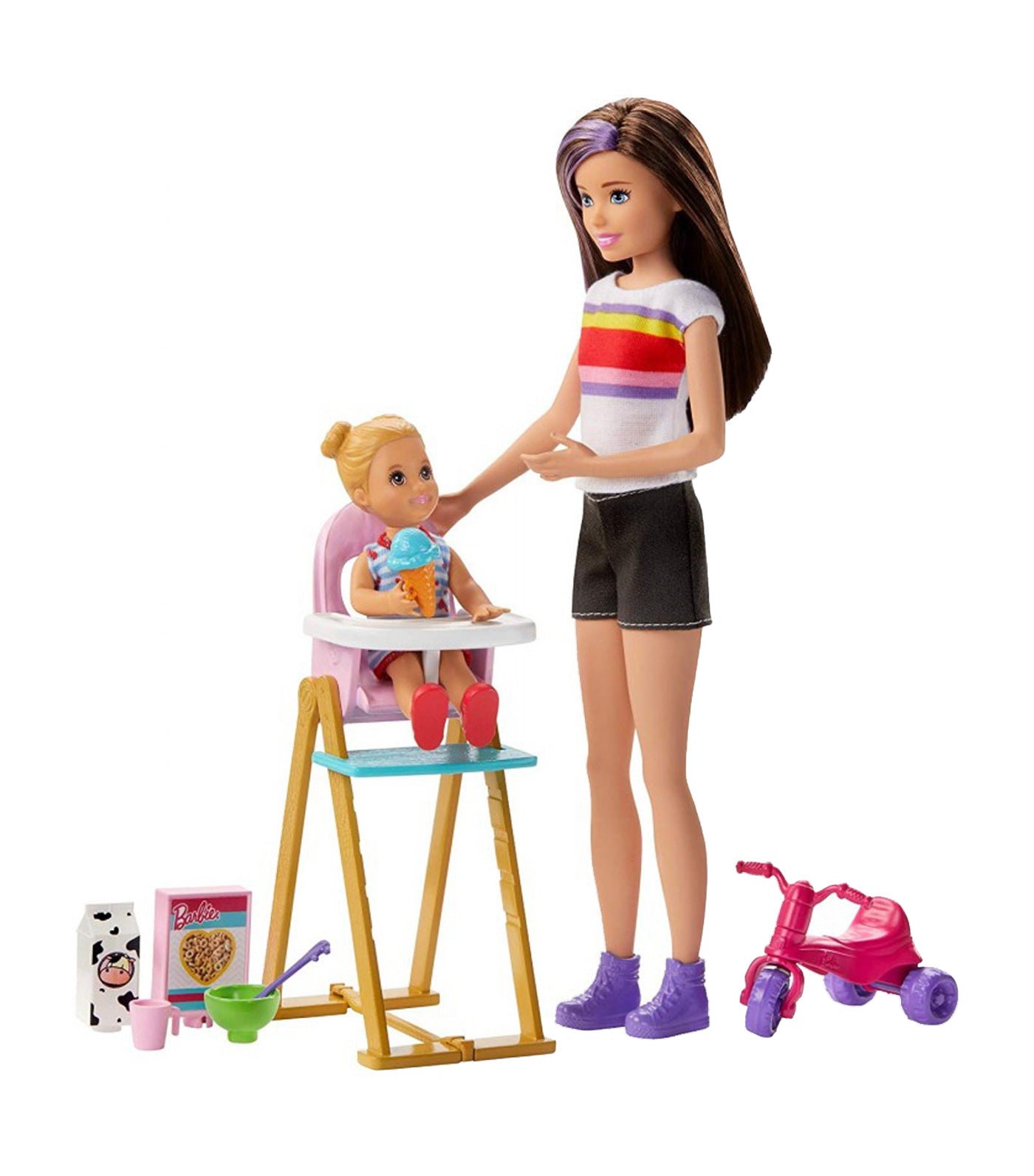 barbie® babysitters inc. playset feedingtime