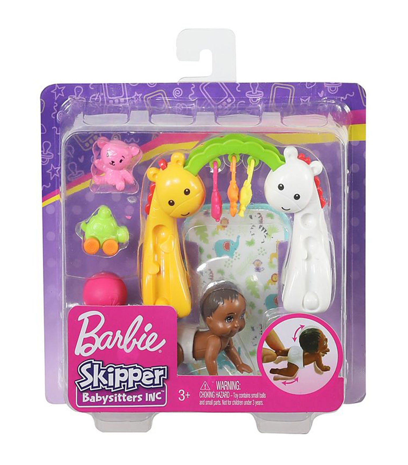 barbie® skipper™ babysitters inc. crawling and playtime playset