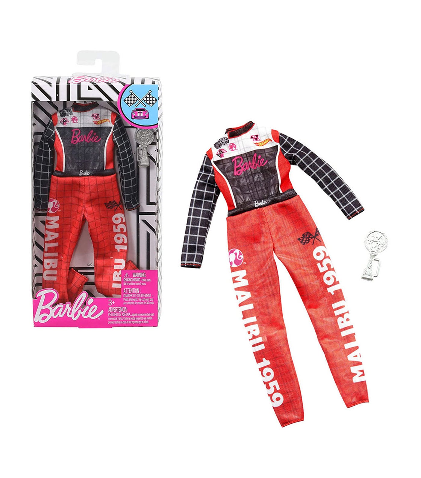 barbie® career fashion racecar driver jumpsuit