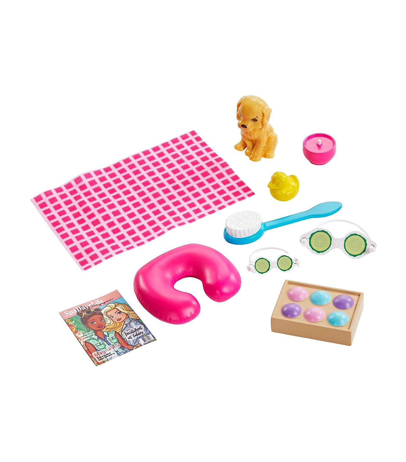 barbie® wellness - spa dolll with puppy accessories
