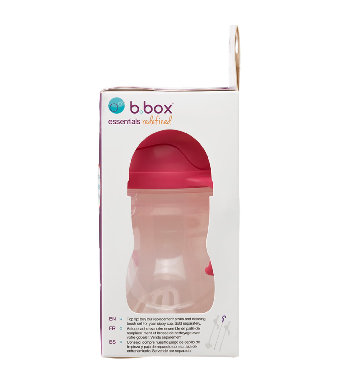 b. box sippy rasberry cup