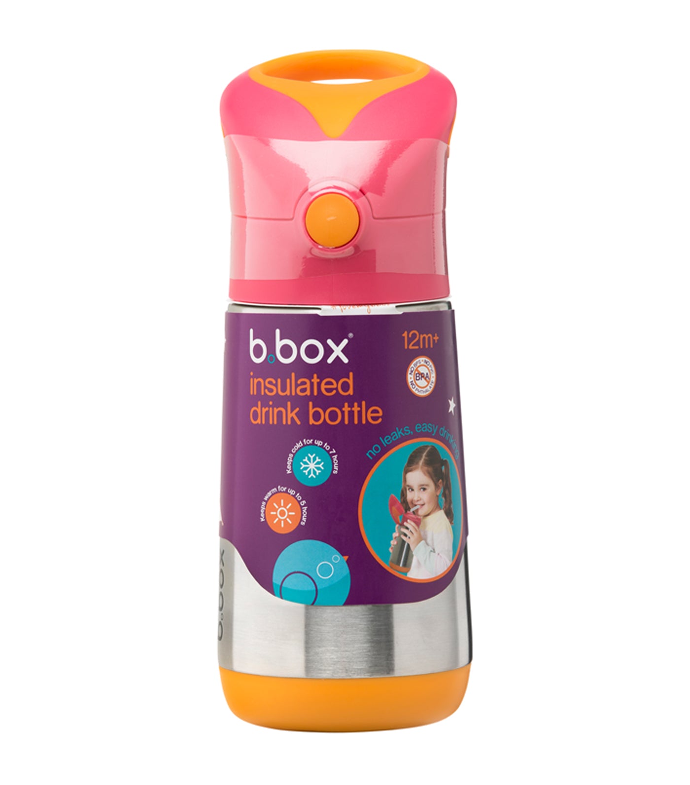 b. box insulated bottle strawberry shake