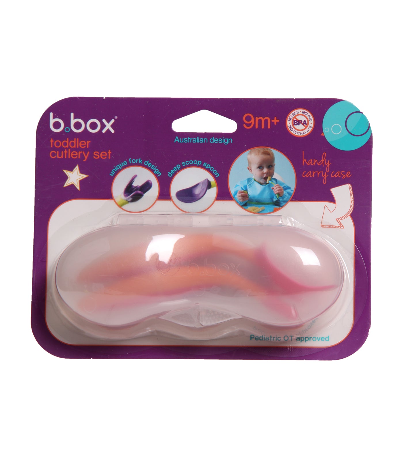 b. box cutlery set strawberry shake