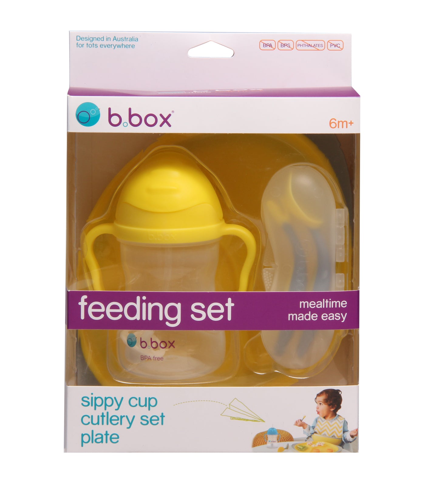 b. box feeding set lemon sherbet
