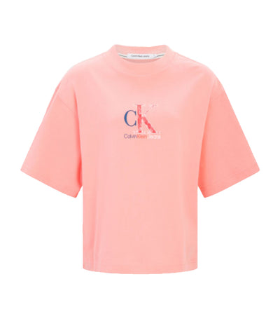 Women's Multi-Colored Monogram V-Day T-Shirt Pink