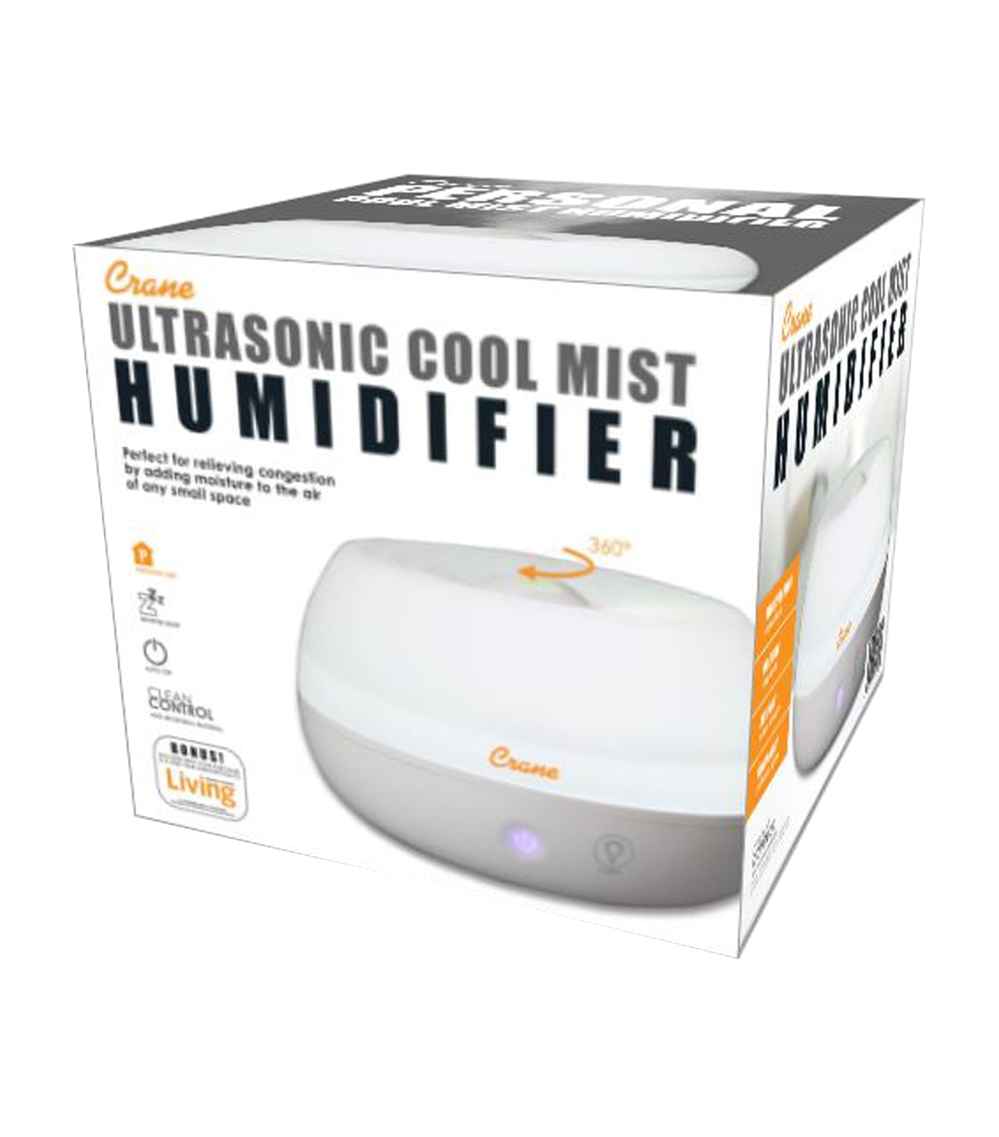 crane 2-in-1 personal cool mist humidifier with aroma diffuser