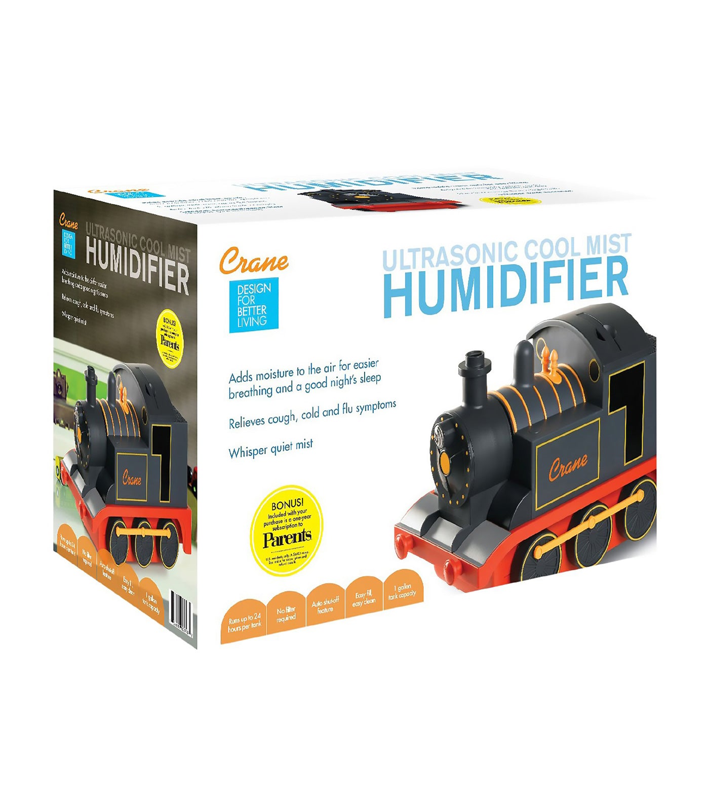 crane adorable ultrasonic cool mist humidifier - the crane train