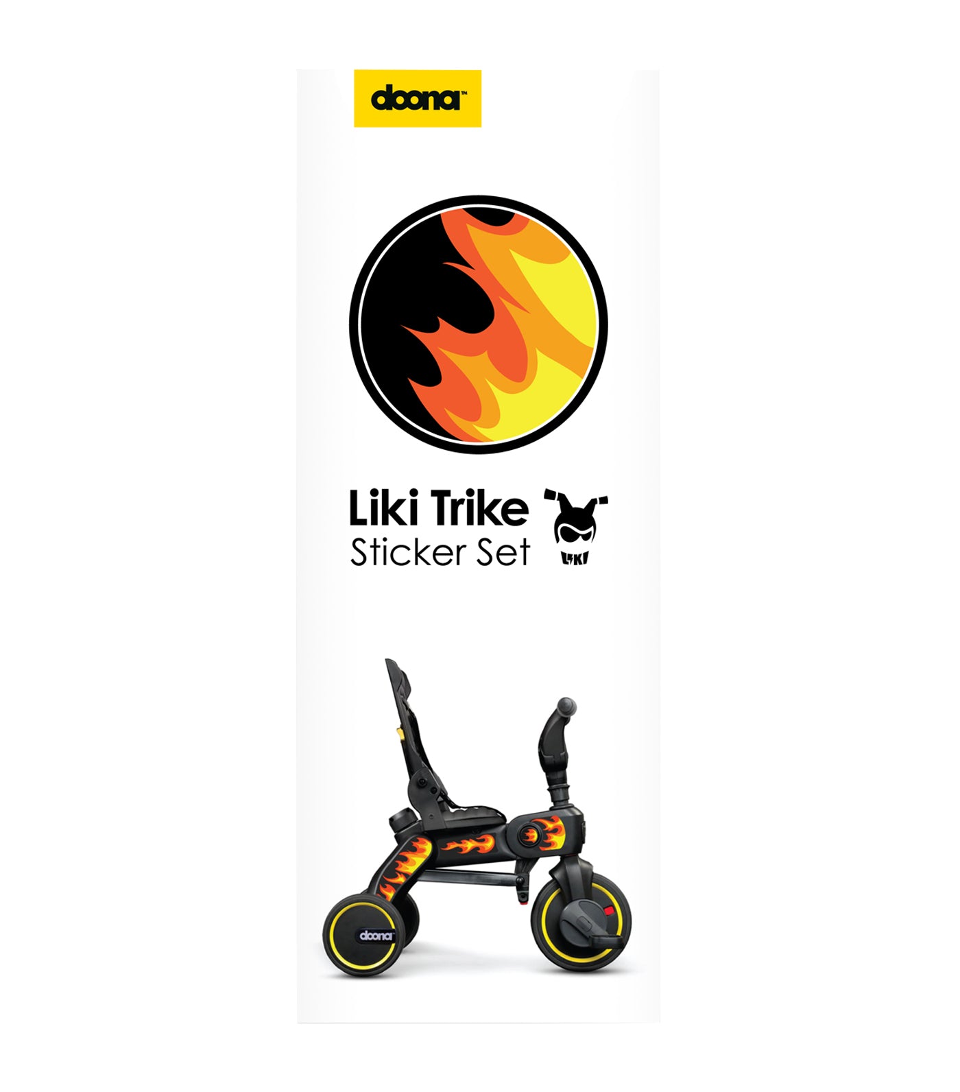 doona liki sticker set - flames