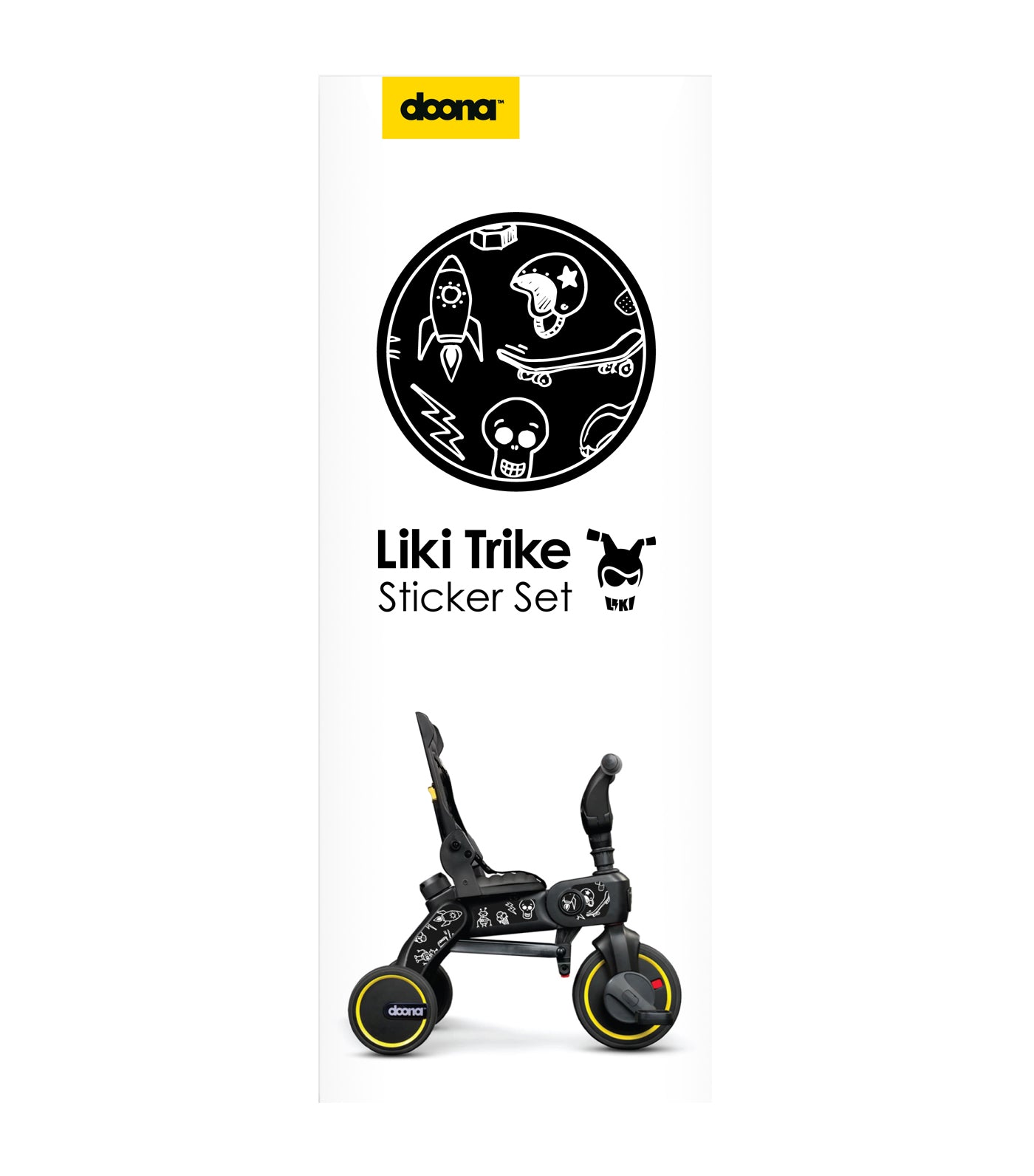 doona liki sticker set - b&w cool sketch