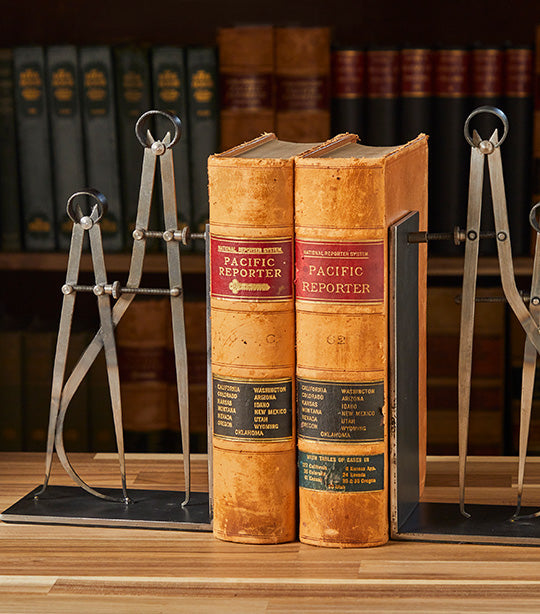 Draftsman Bookends Gray