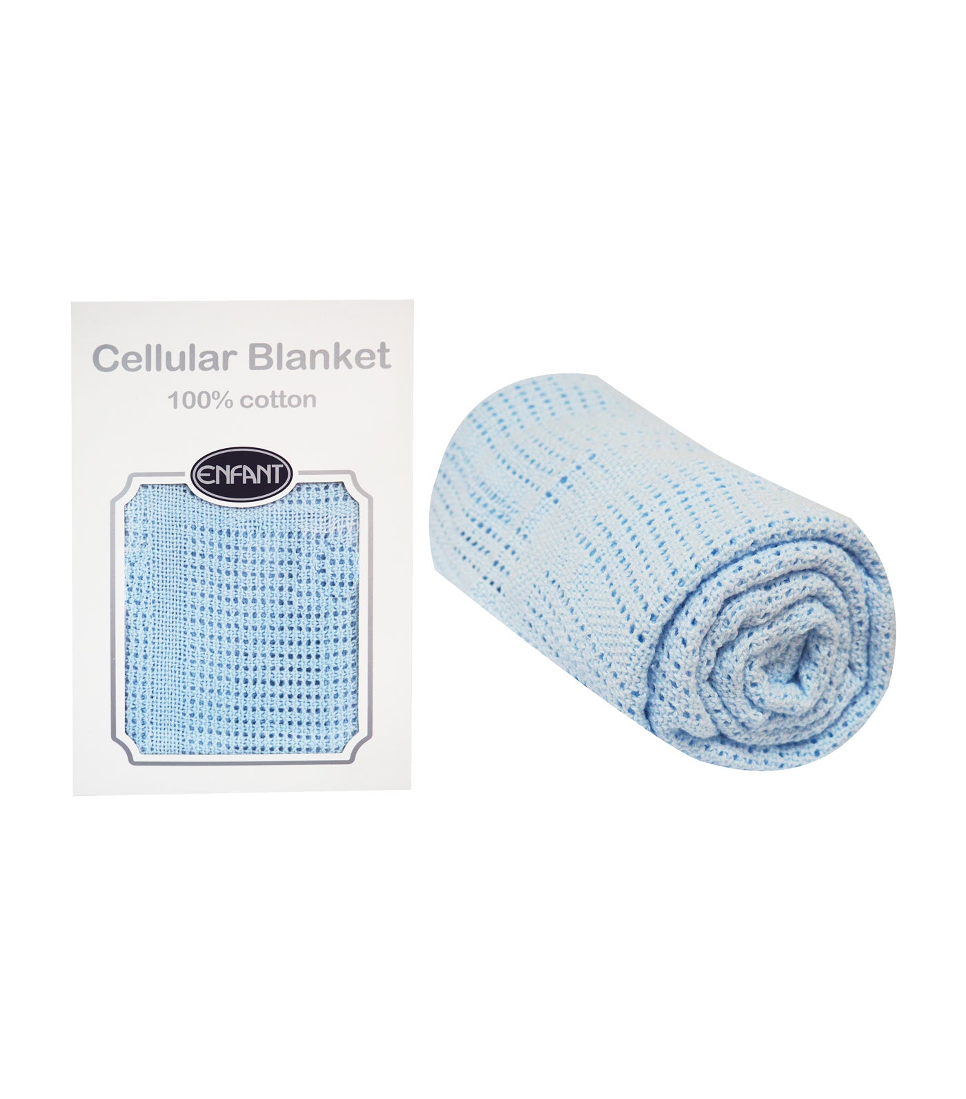 enfant blue cellular blanket