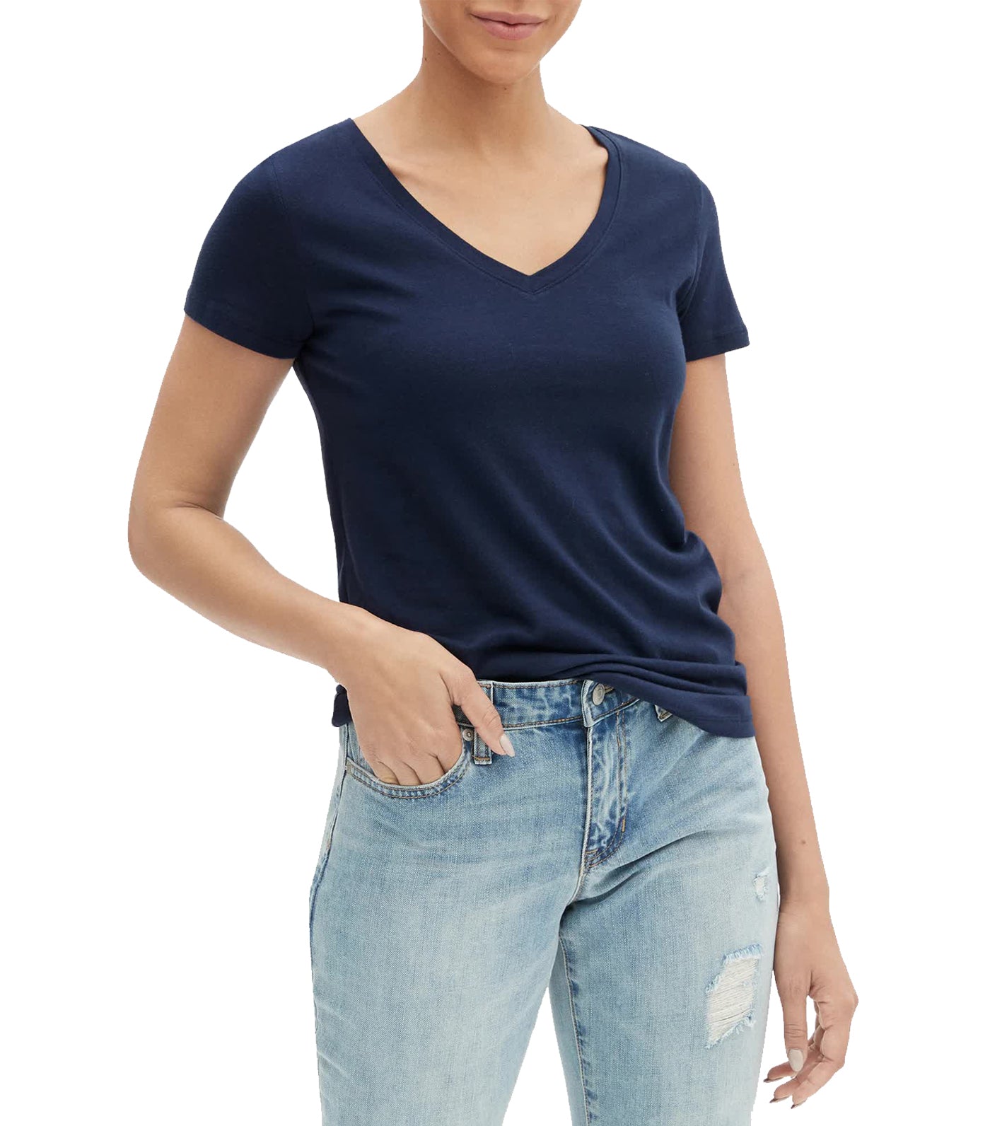 Favorite V-Neck T-Shirt Navy Uniform