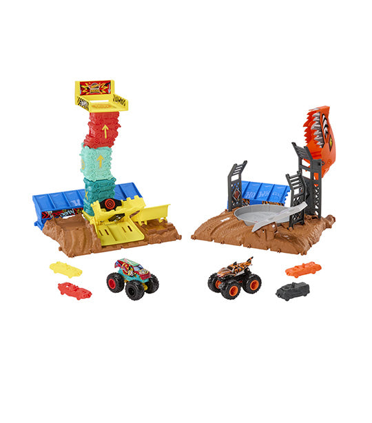 Monster Trucks Shark Spin-Out Playset