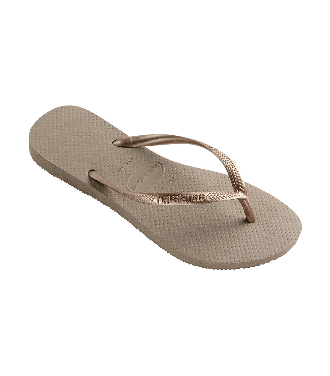 Havaianas Women's Slim Flip Flops - Rose Gold