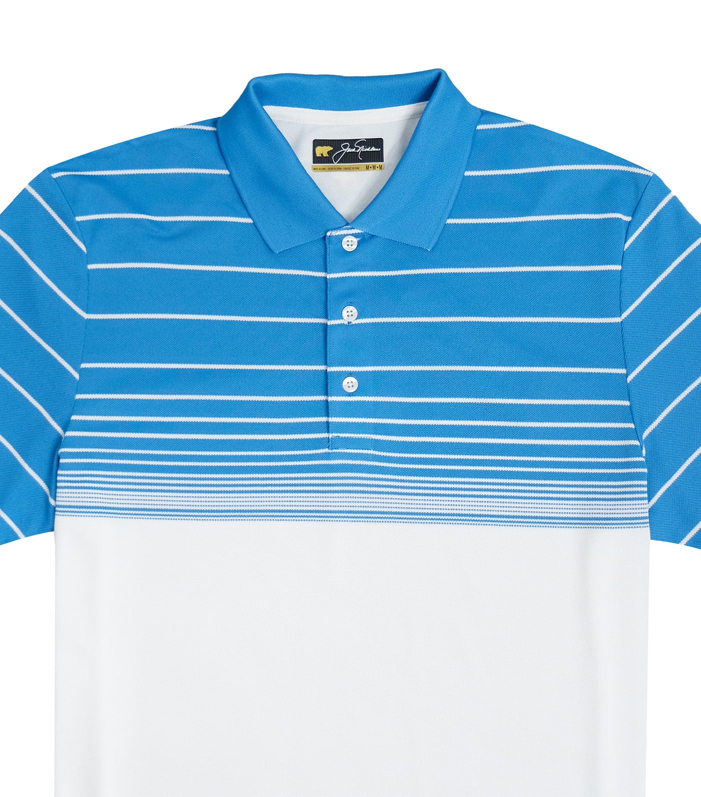 Pique Stripe Polo Blue Port