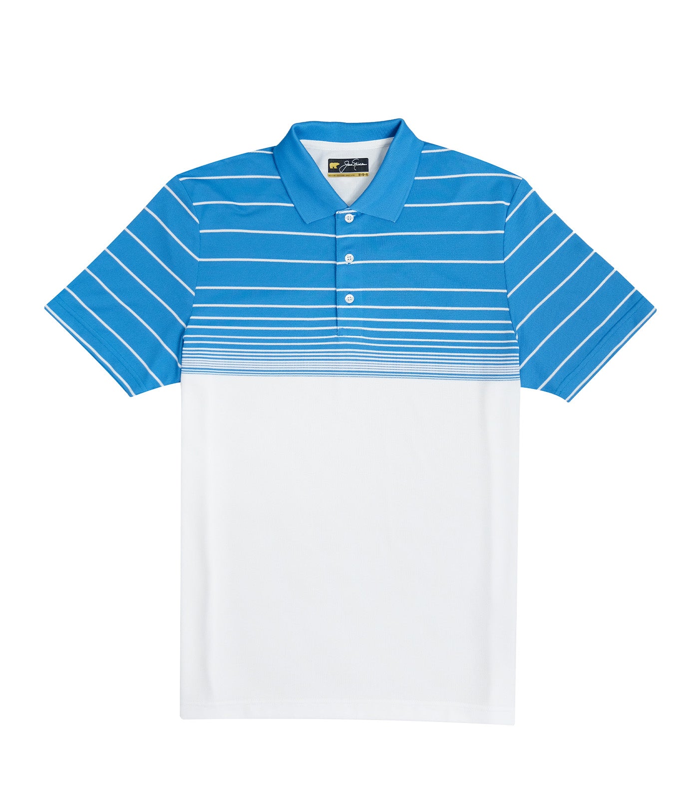 Pique Stripe Polo Blue Port