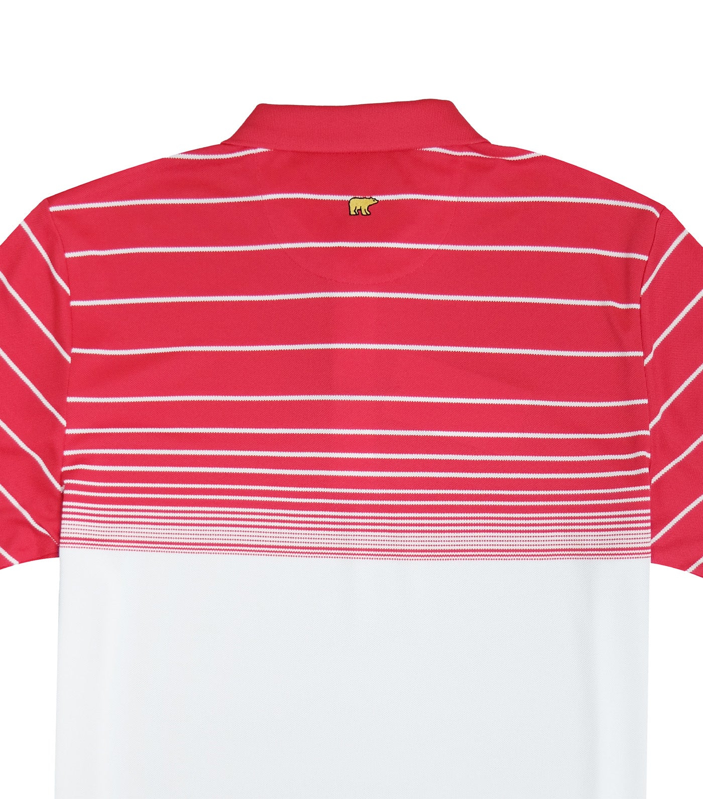 Pique Stripe Polo Red Flex