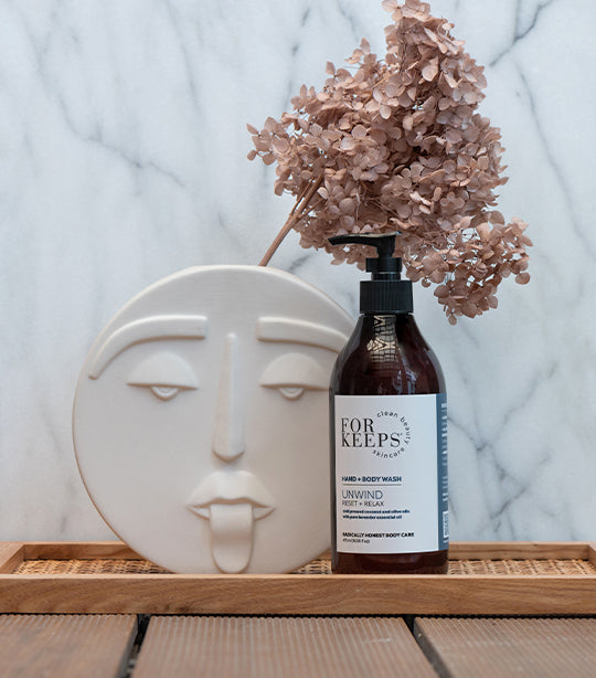 For Keeps Clean Beauty Skincare UNWIND Hand + Body Wash - 475ml