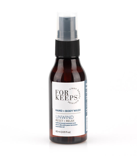 For Keeps Clean Beauty Skincare UNWIND Hand + Body Wash - 60ml