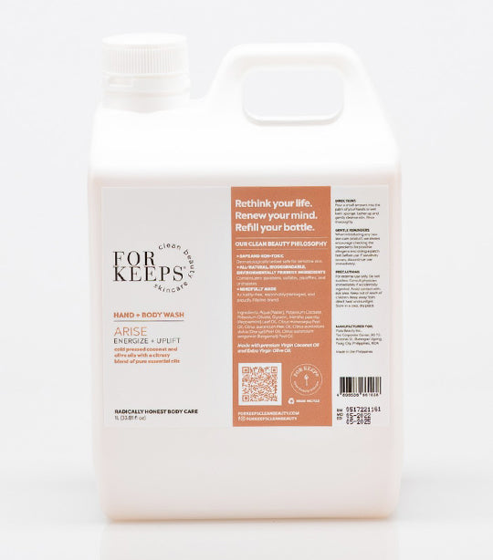 For Keeps Clean Beauty Skincare ARISE Hand + Body Wash Refill - 1L