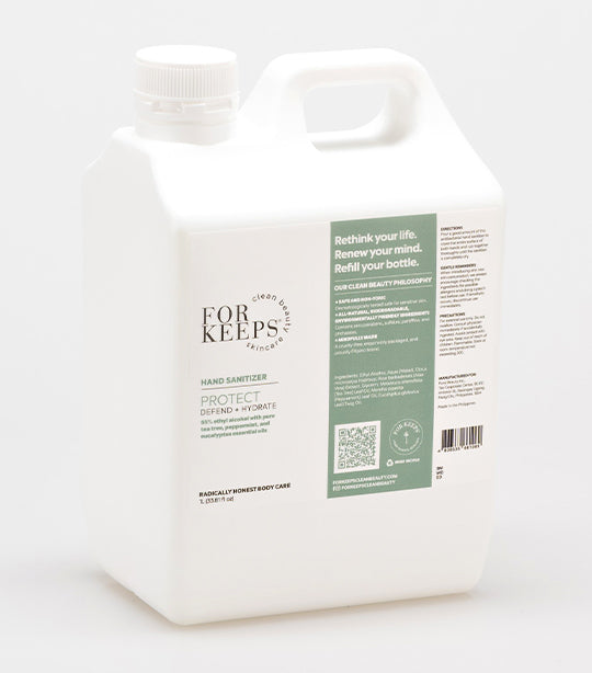 For Keeps Clean Beauty Skincare PROTECT Hand Sanitizer - 1L