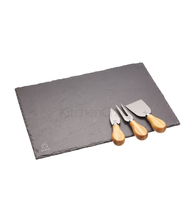 kitchencraft artesa cheese platter & knife set