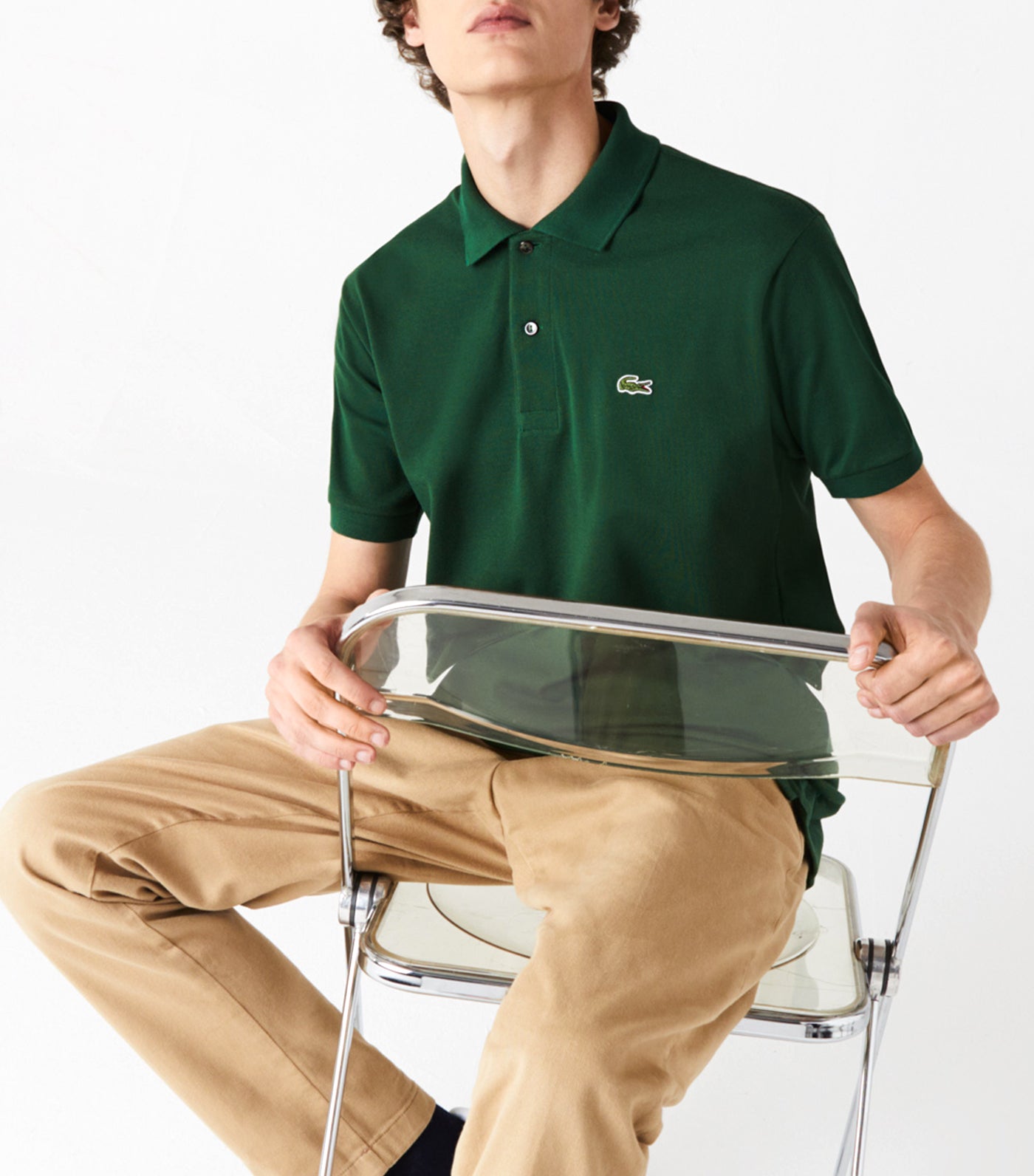 Men's Classic Fit L.12.12 Polo Shirt Green