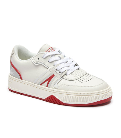 Women's L001 0321 1 Leather Sneakers White/Red
