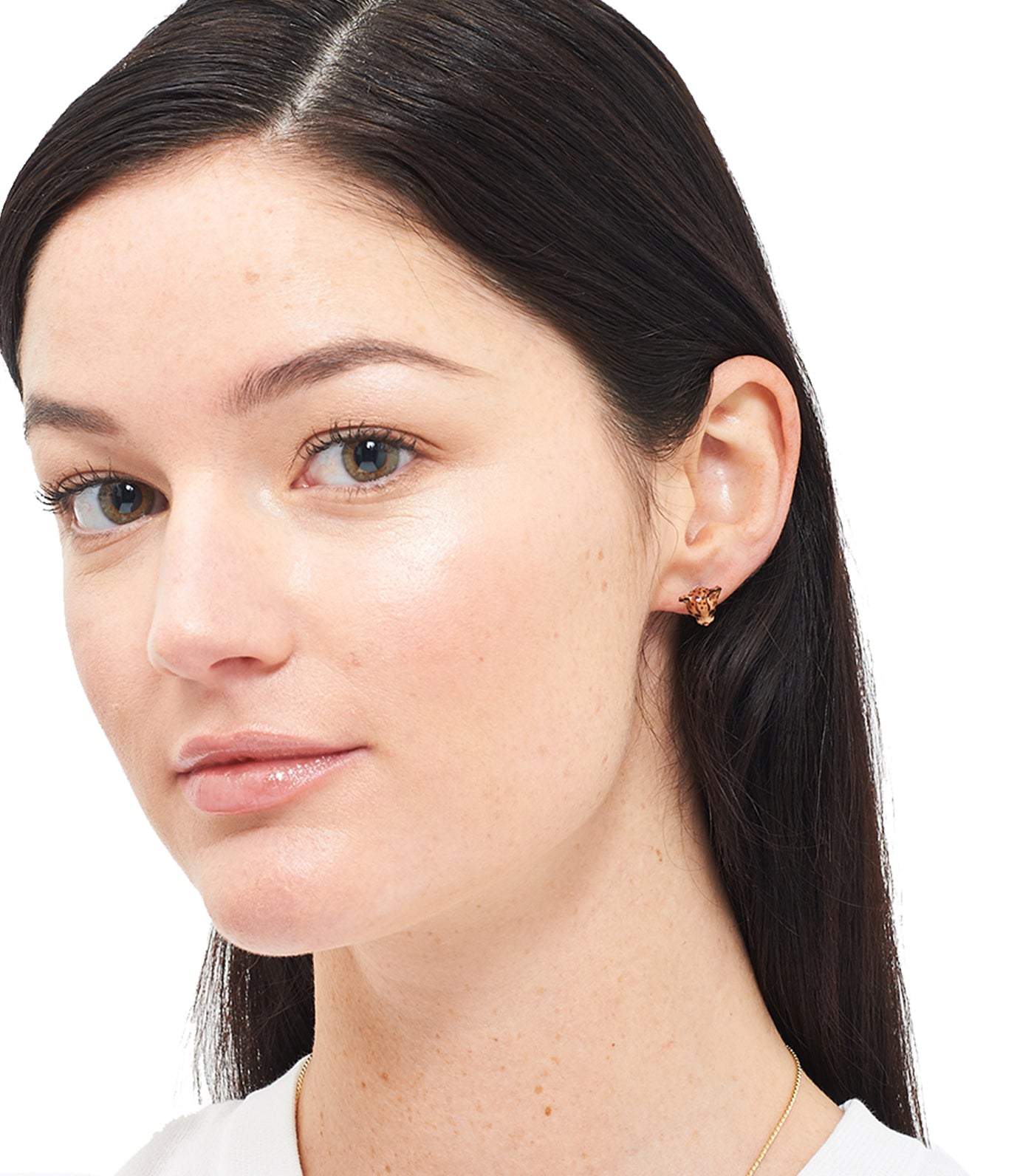 les néréides wild ocelot stud earrings
