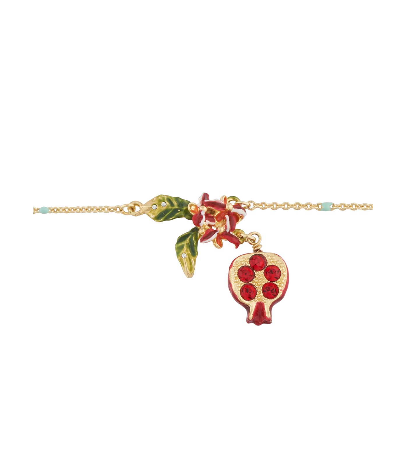 les néréides pomegranate thin bracelet