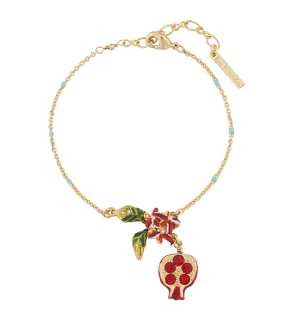 les néréides pomegranate thin bracelet