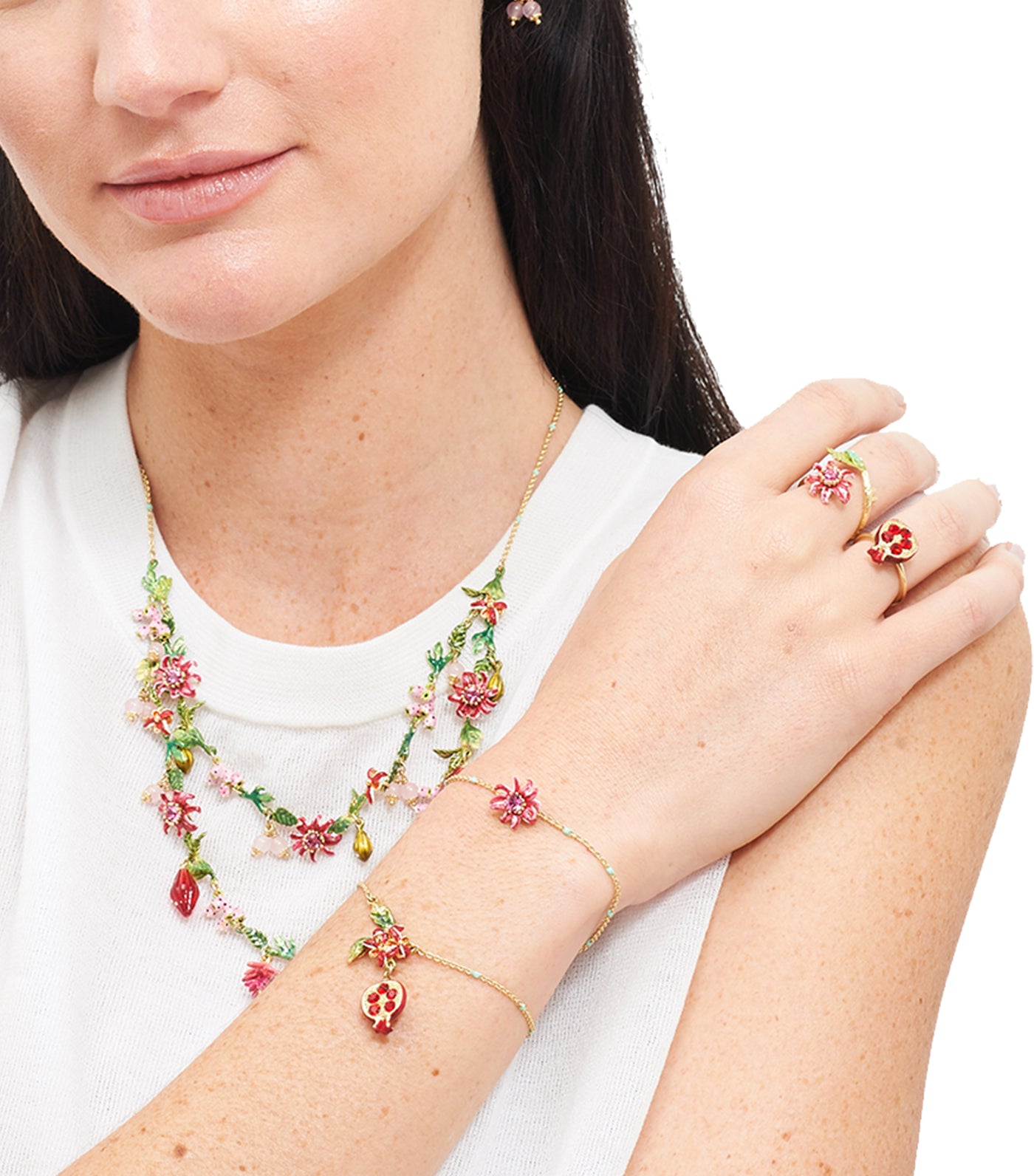 les néréides passion flower adjustable ring