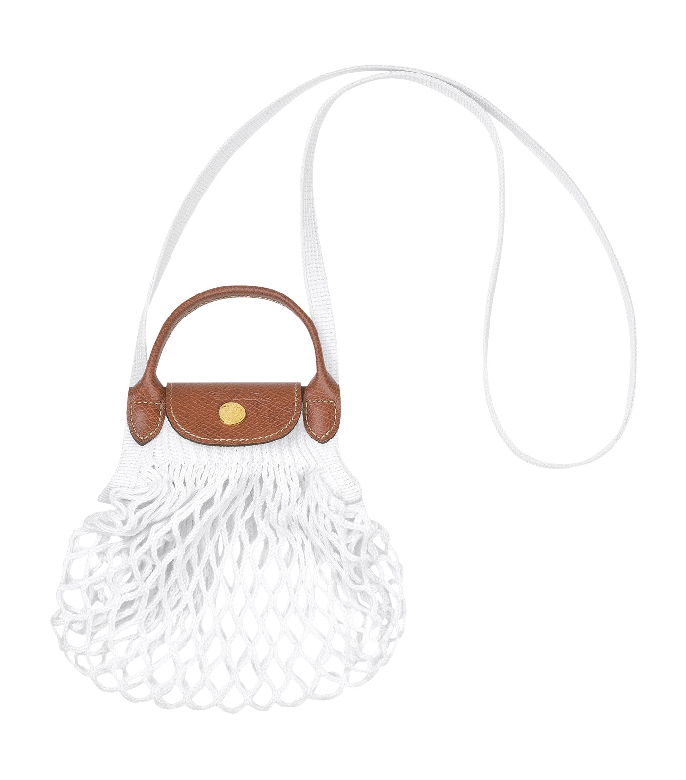 Le Pliage Filet Crossbody Bag XS Ecru