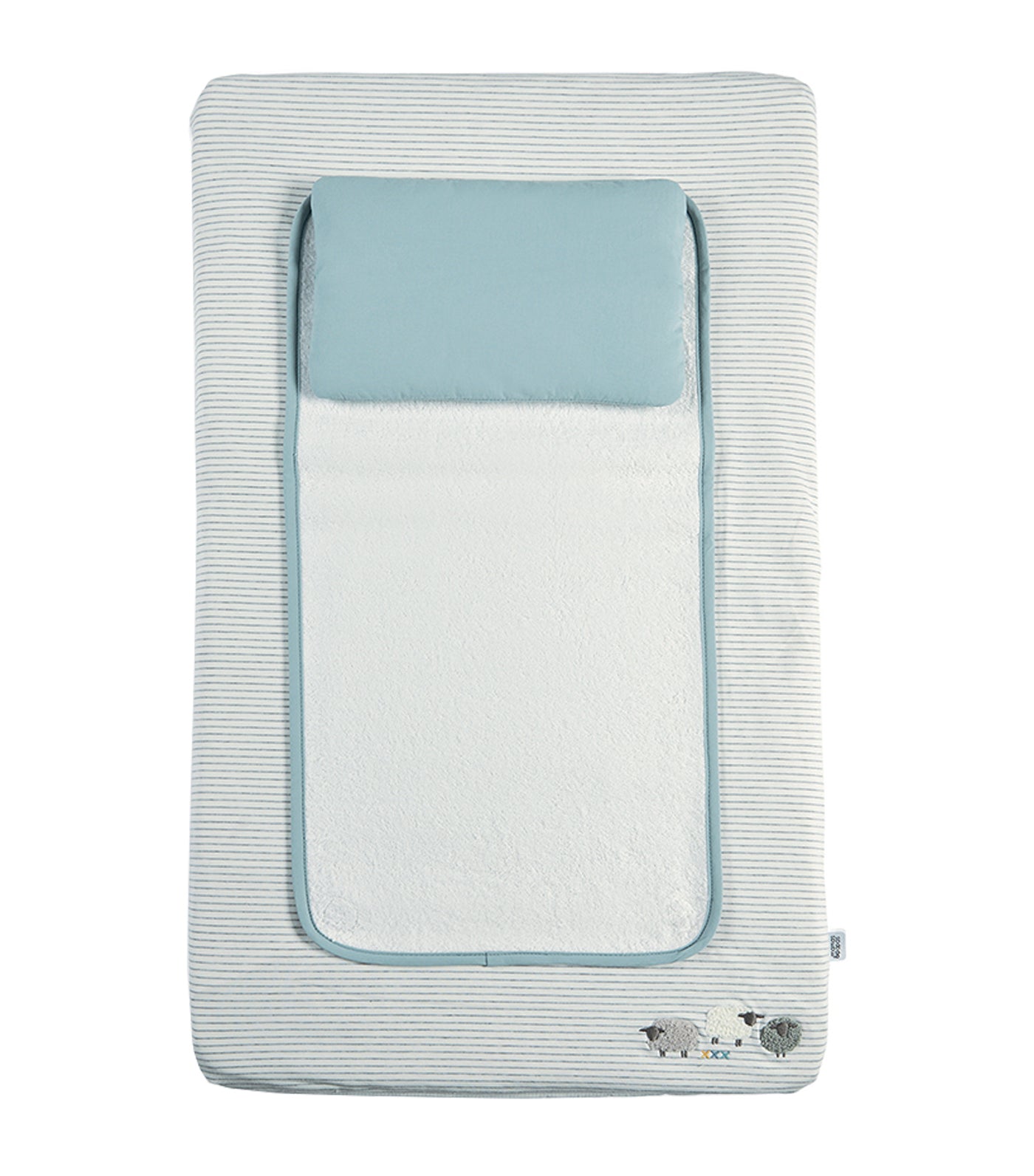mamas & papas welcome to the world blue luxury changing mattress