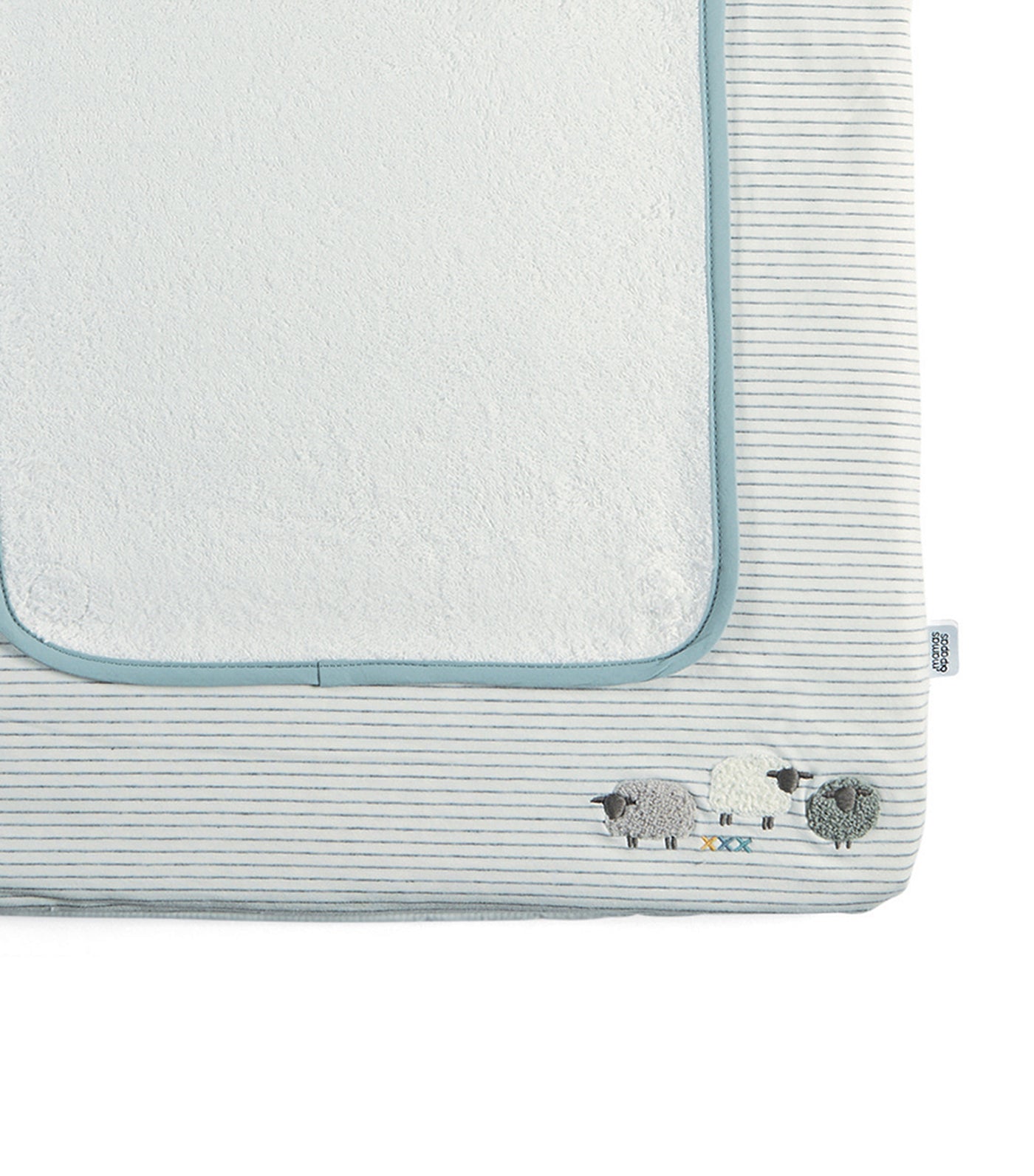 mamas & papas welcome to the world blue luxury changing mattress